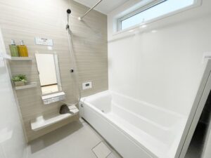熊本　ローコスト住宅　　ペンギンホーム　モデルハウス　浴室